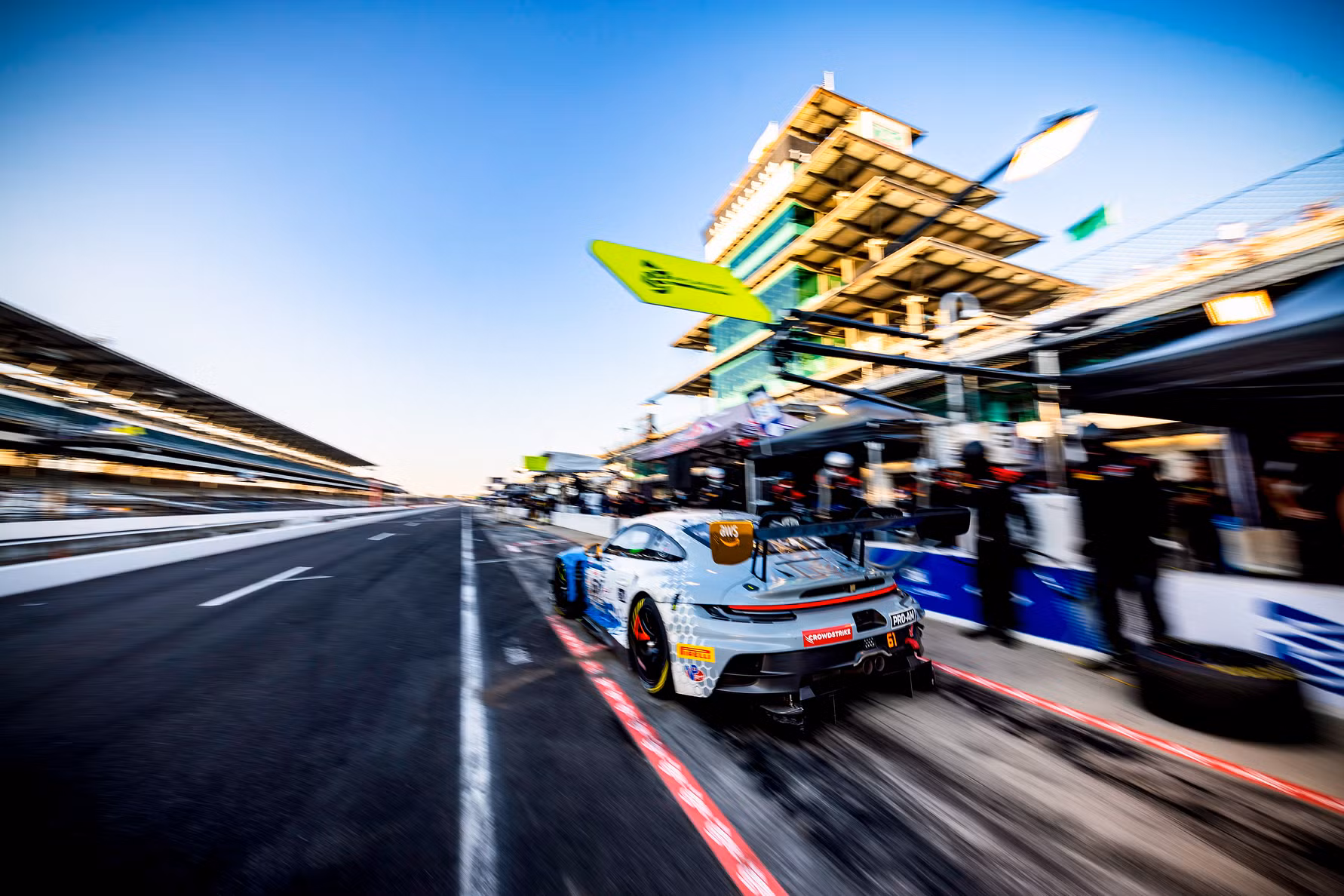Bastian Buus udgik efter hård kamp på Indianapolis
(Foto: SRO Motorsports Group)